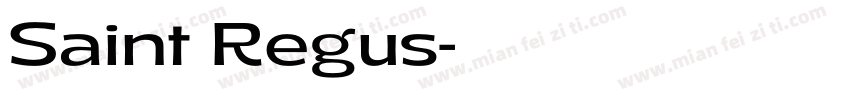 Saint Regus字体转换